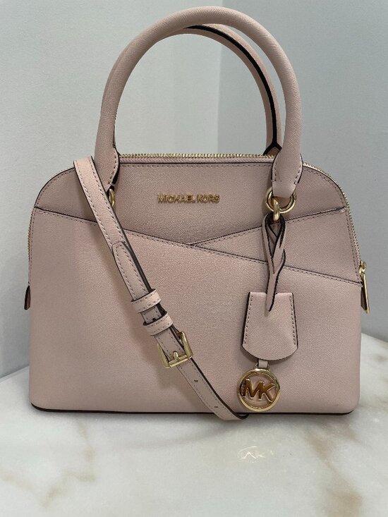 Michael Kors Handbags - Michael Kors Jet Set Travel Medium Dome Shoulder Crossbody in Pink Leather & COA